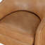 Chaise pivotante demi-tonneau en similicuir Maisy
