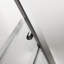  60 po X P 72 po H Porte de douche coulissante simple semi-sans cadre H en nickel brossé avec verre transparent