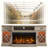  70" Farmhouse Electric Fireplace TV Stand for TVs Up to 80" with Glass Door Cabinets & Timer-795347776