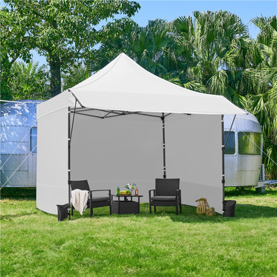 120'' W x 120'' D Steel Pop-Up Canopy