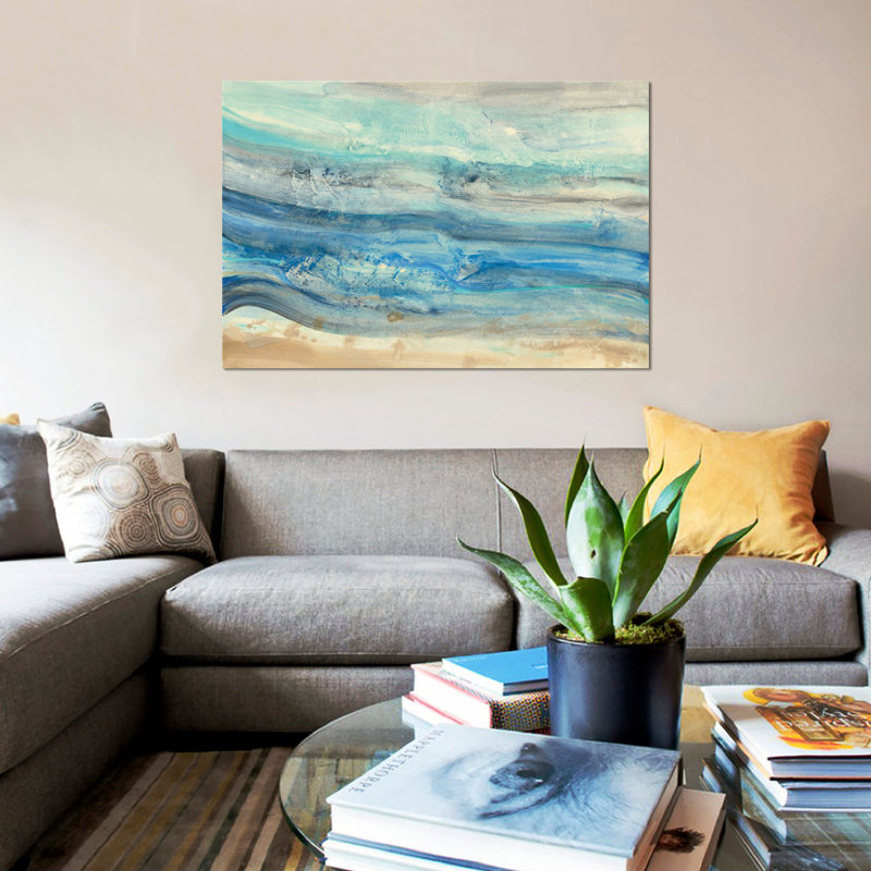 «Ocean Waves», impression sur toile tendue, Toile tendue, H 16 po x l 24 po x P 1 po