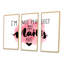 «I Am Not Perfect But My Nails Are», ensemble de 3 reproductions d'art encadrées sur toile-1195195724-1195195725