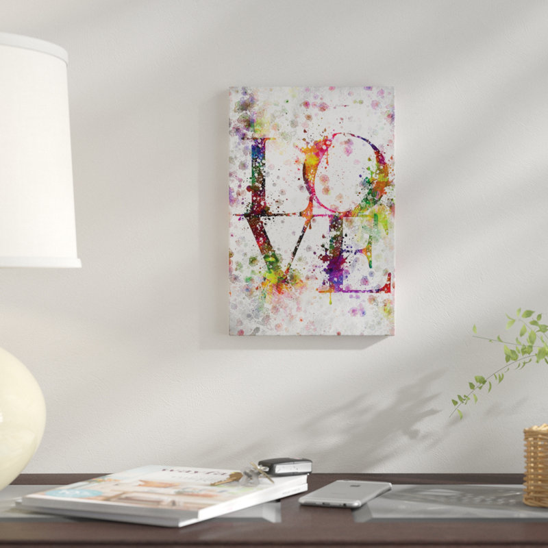 «Love», impression sur toile, H 18 po x l 12 po x P 1,5 po, Toile tendue