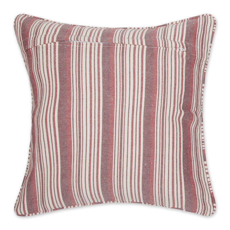 Housses de coussin en coton recyclé Barn, Rouge