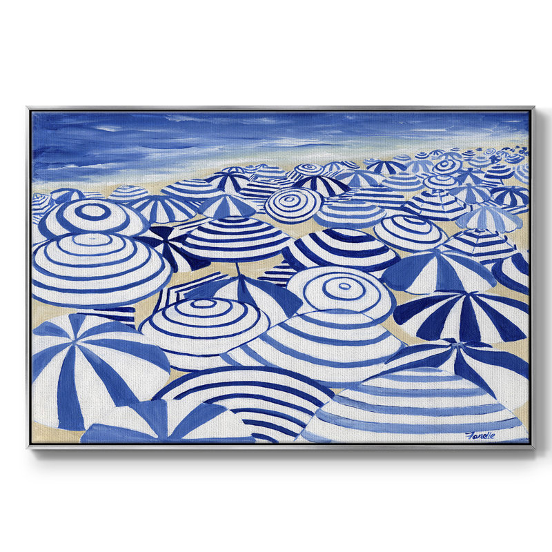 «Candy Bowl Prussian Blue», reproduction sur toile encadrée, H 27 po x l 41 po x P 2 po, Argent