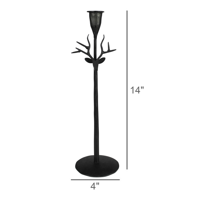 14'' H Metal Tabletop Candlestick