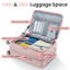 Ensembles de bagages 3 pièces (20/24/28), bagages de cabine extensibles avec serrure TSA approuvée, coque rigide 100% PC et valise légère avec poche avant et roues pivotantes-133052300