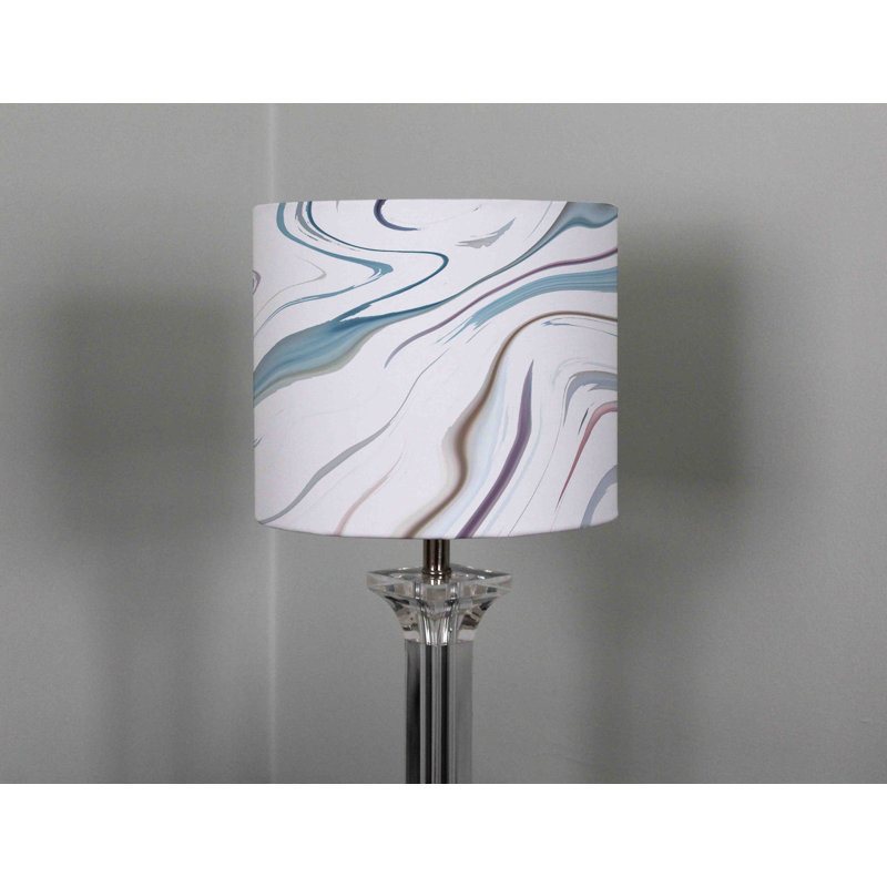 Cotton Drum Pendant Shade ( Uno ), 22cm H x 25cm W x 25cm D