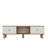 Catena Modern TV Stand in Sapphire Oak & White, 59.1 x 15.9 x 11.6 inches | 100% Melamine Coated Particle Board, 0.7 inches Thick | Wall-Mountable Design | Scandinavian Style for Elegant Living Rooms & Entertainment Areas