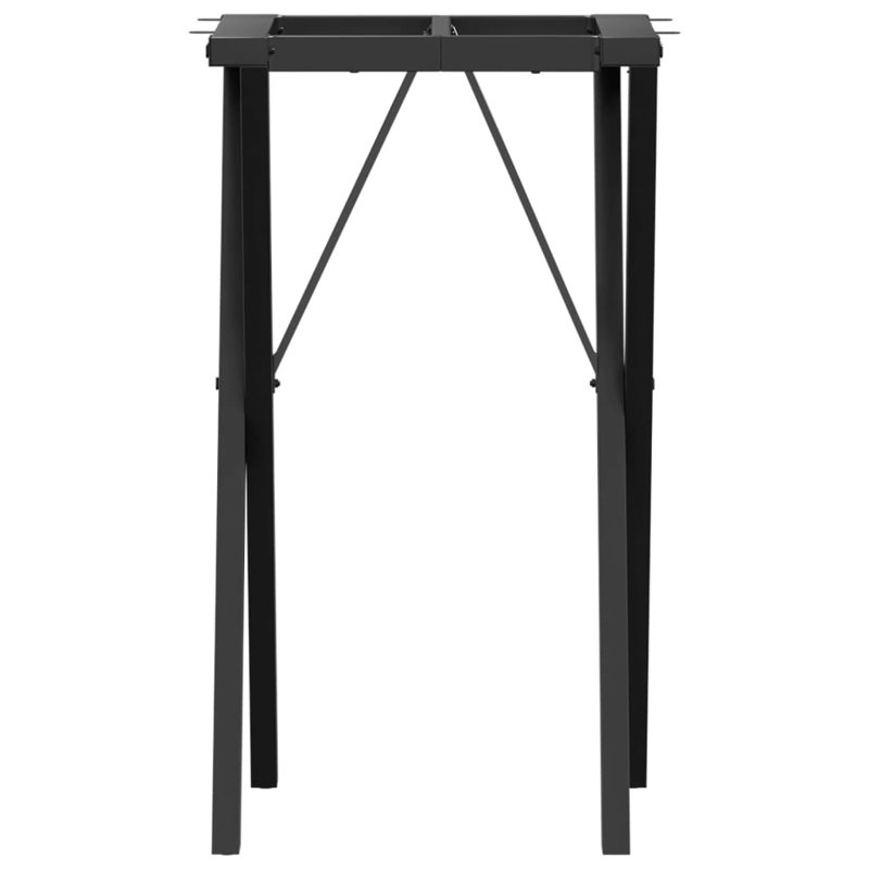 Ronks Dining Table Legs X-Frame Steel, 73cm H x 40cm W x 40cm D
