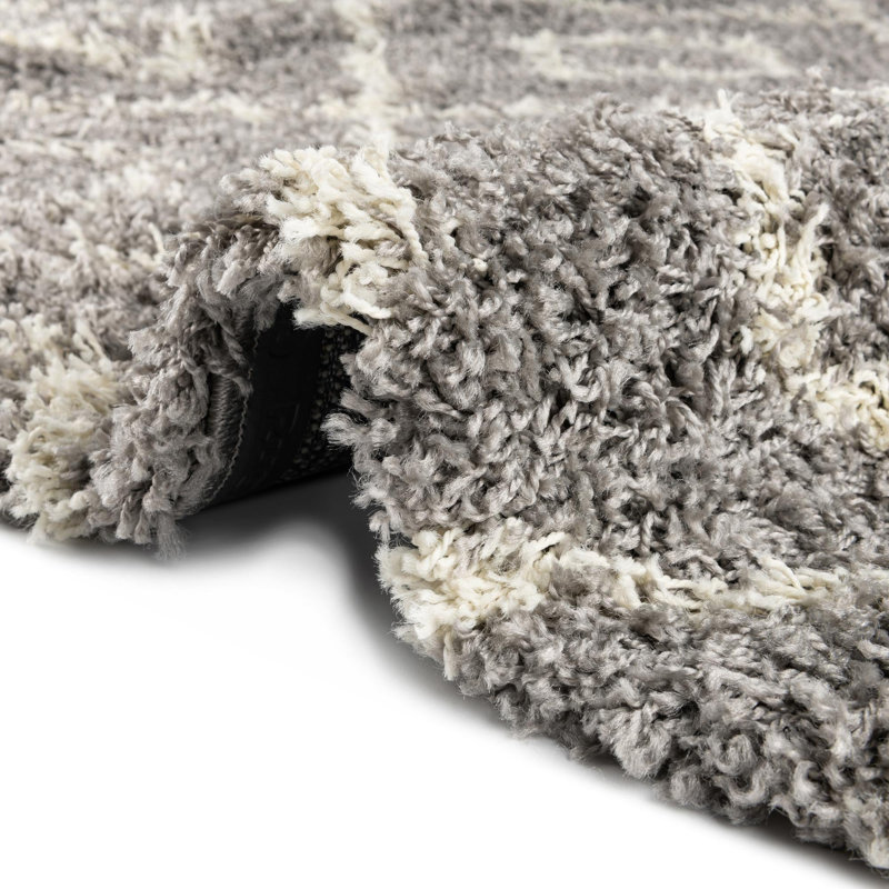 Tapis à poils longs gris Foundry Select, Rectangle 2 pi x 3 pi
