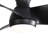 Corabelle 23" 3-Blade Modern Flush Mount Small Ceiling Fan with Remote Control and Light Kit Included, Black-1776631201