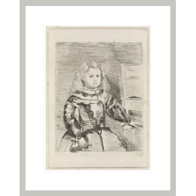 «The Infanta Margarita» par Edgar Degas, impression giclée encadrée