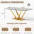 Glass Top Metal Base Dining Table-97779109