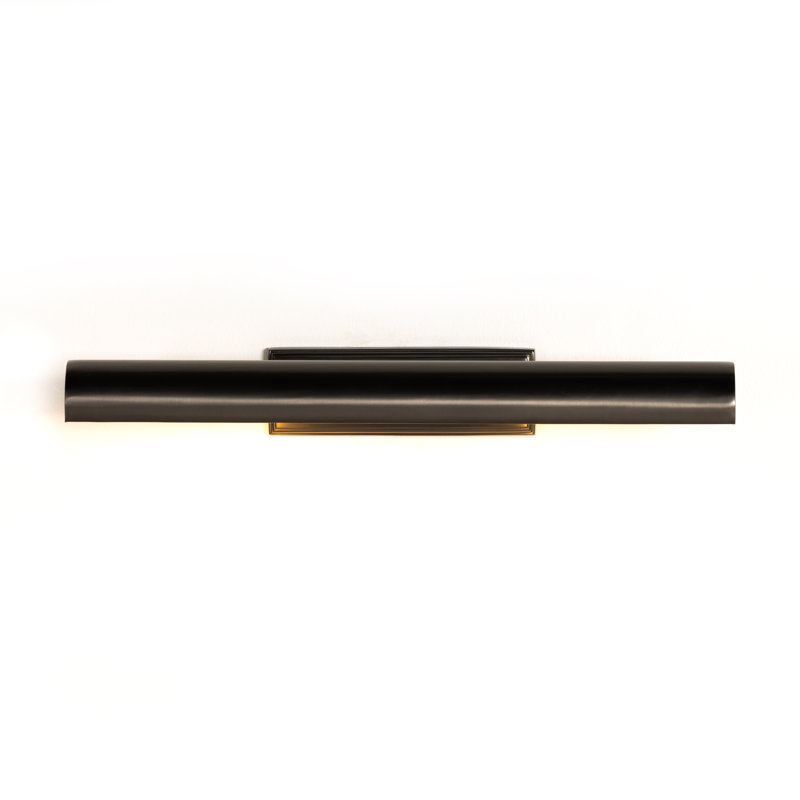 Clement LED Picture Light, 3.25" H x 24" W x 8" D, Aged Antique Brass