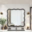 Miroir ondulé en bois massif-482910361-482910362-483751756