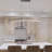 Sirius 2-Light Plank Geometric Chandelier 46" ETL Certified Linear LED Pendant Height Adjustable-54690948