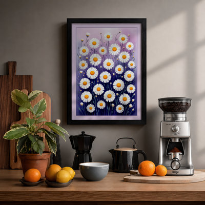 Daisy Bouquet Botanical - Framed Print