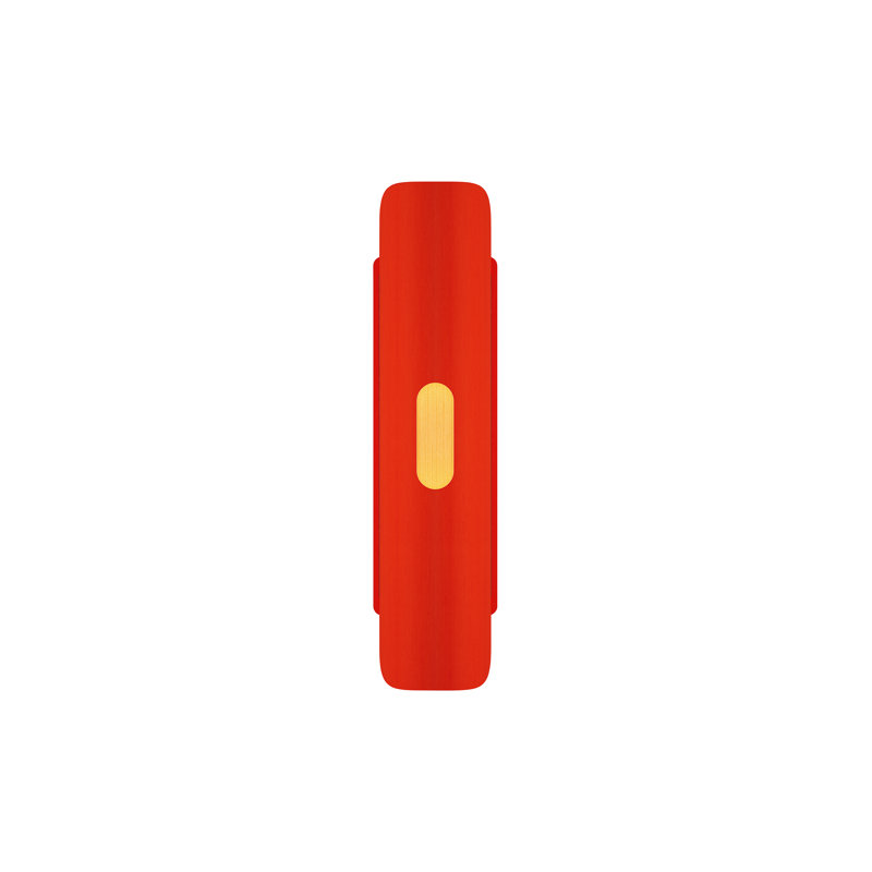 Lupe Integrated LED Flush Mounted Sconce, Red