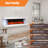 3-Sided Wall Mounted Led Electric Fireplace With Floating Mantel,Remote Control Adjustable Heat-1952734348-1963588502