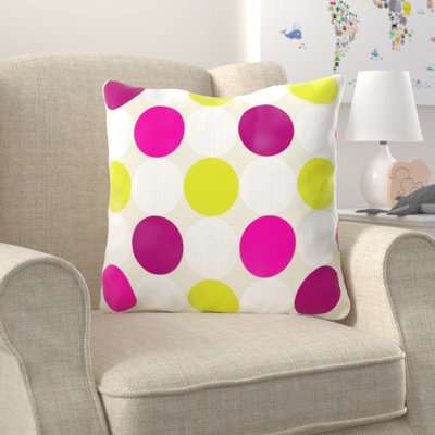 Clayhatchee Polka Dots Throw Pillow