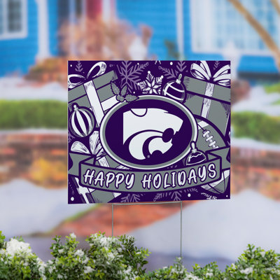 Kansas State University Yard Sign, Holiday