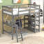 Lit mezzanine avec bureau, échelle, tablettes -1924753573-1924753593