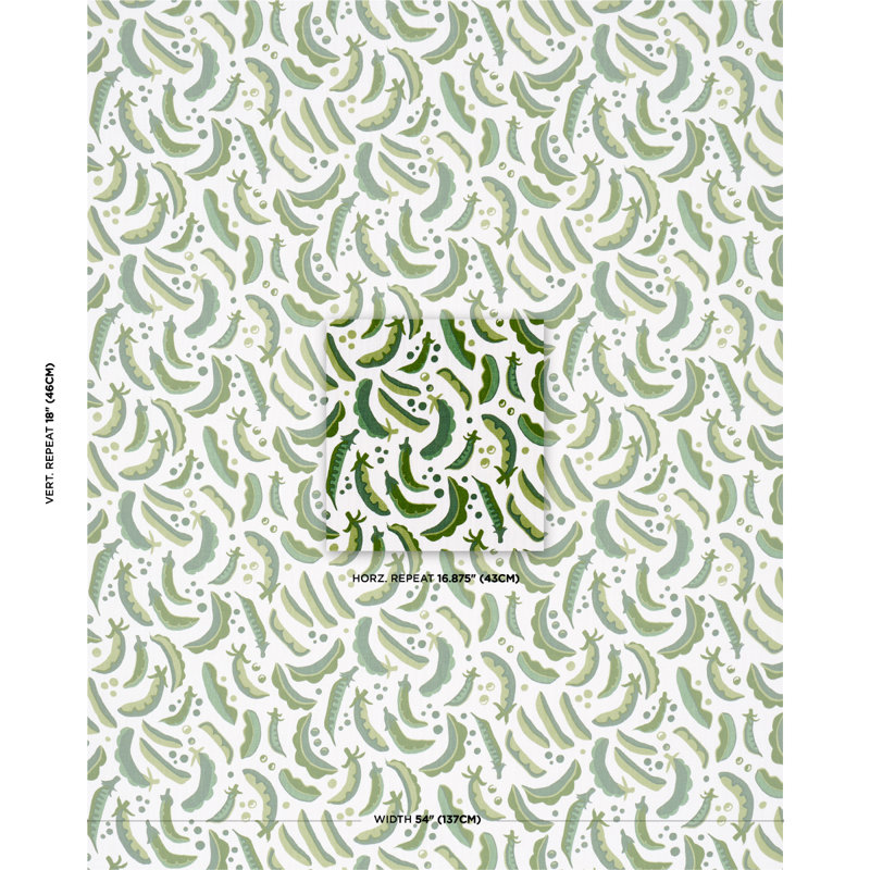 Schumacher X Studio Bon Sugar Ann Indoor/Outdoor Fabric, Green