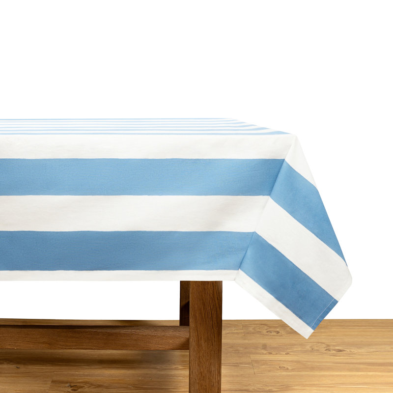 Brezhane Tablecloth - Stripes, Blue, 71" Square