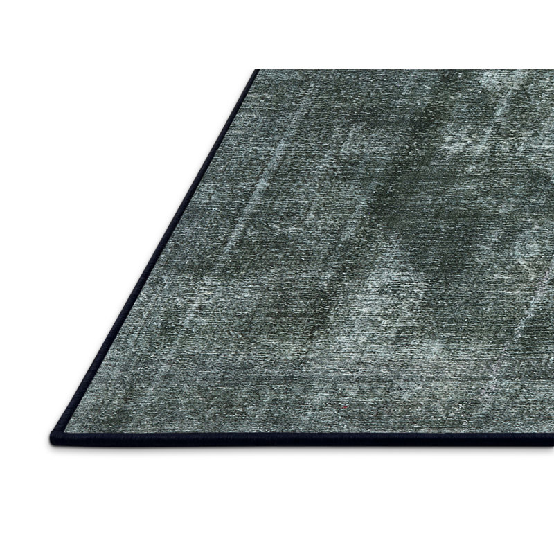 Tapis vert de style oriental, Rectangle 3 pi x 5 pi