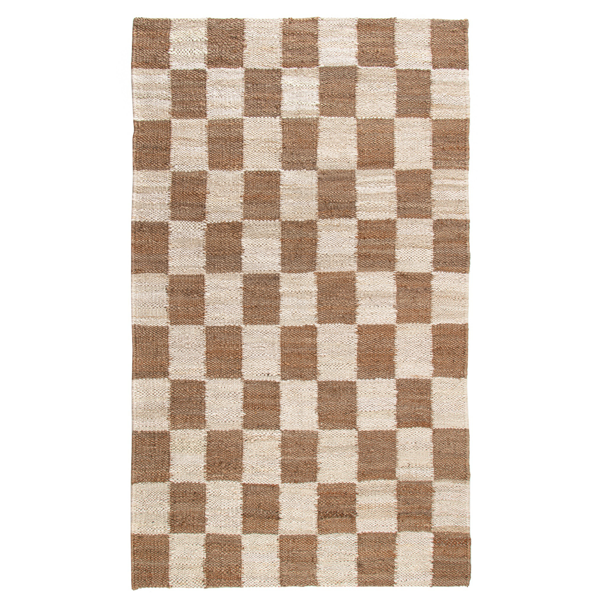 Birch Lane™ Madalene Checkerboard Natural and Ivory Rug