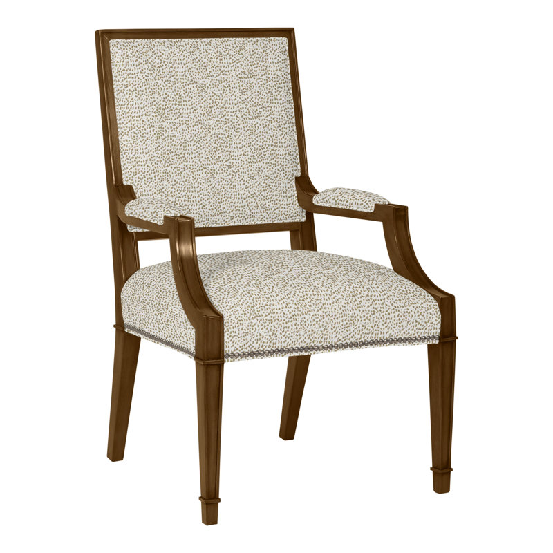 Michael Weiss Leighton Arm Chair, Casa Blanca, Worthy Snow, Yes