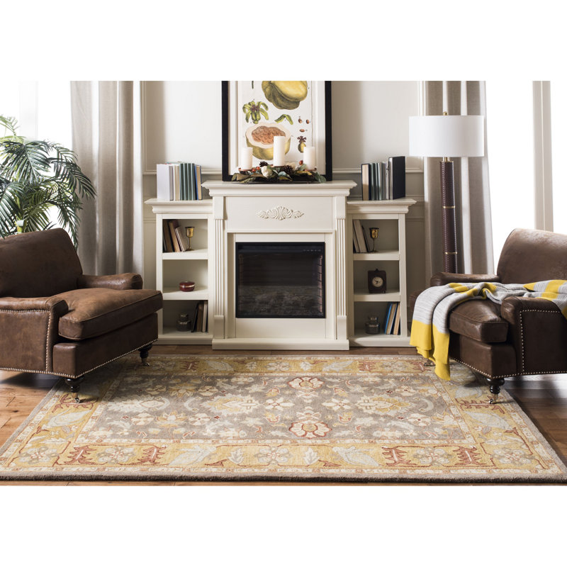 Tingley Hand Tufted Wool Pile Oriental Rug, Rectangle 4' x 6'