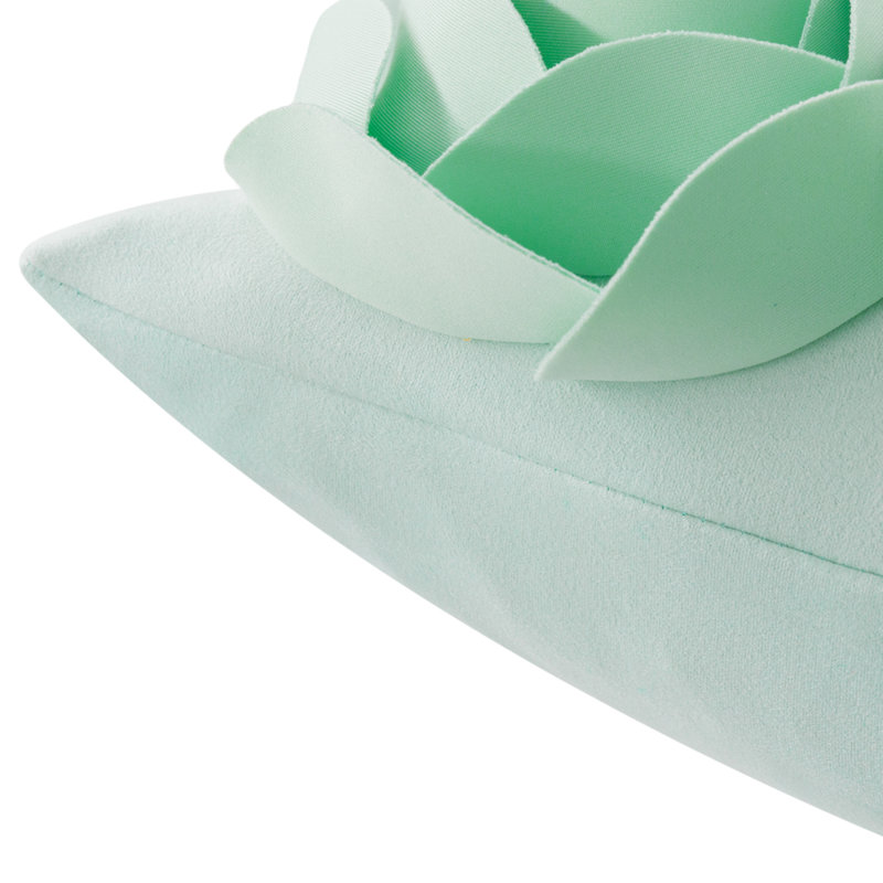  Housse de coussin en velours appliqué, Menthe