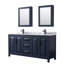 Ensemble de meuble-lavabo double 72 "avec miroir Daria-48462083-70404272-80205458