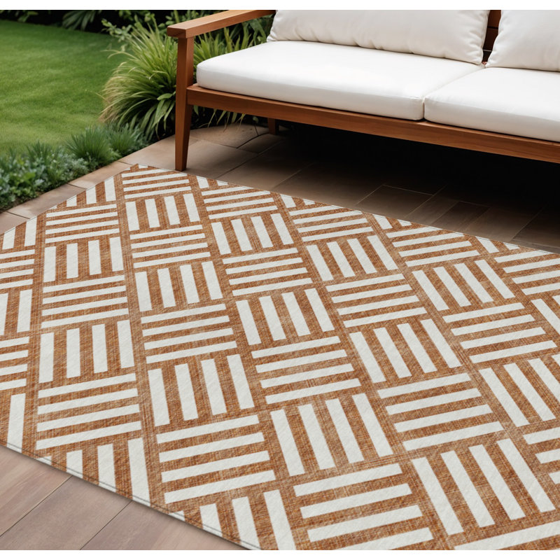 Tapis lavable intérieur / extérieur ivoire 8 pi x 10 pi