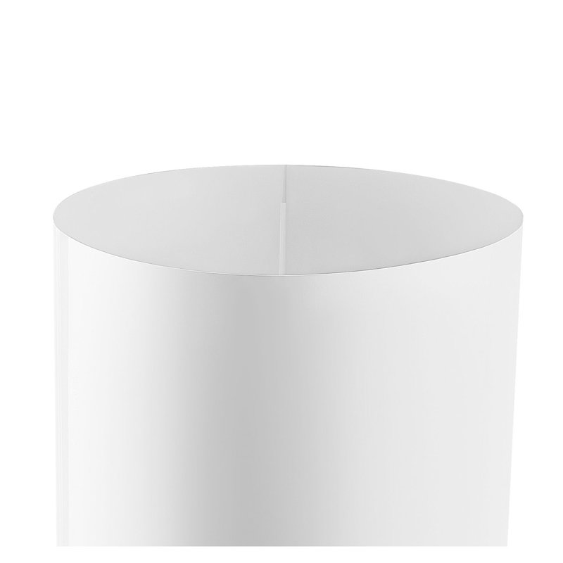 Ensemble de 3 socles cylindriques ronds blancs pour décoration de mariage et de fête - socles en plastique modernes avec couvercles en PVC