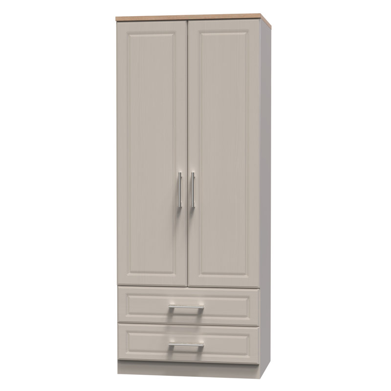 Fully Assembled 3 Door Wardrobe, Kashmir/Oak
