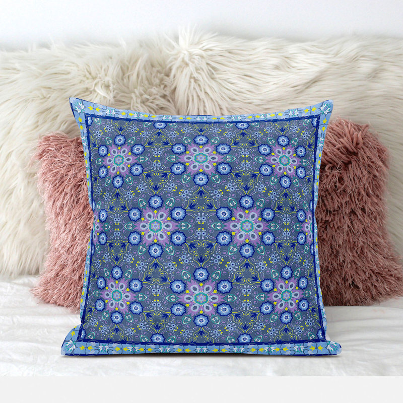 Polyester Throw Square Pillow Cover & Insert, 16" x 16" 