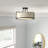 Ilarion Fabric Semi Flush Mount