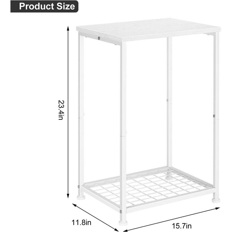Ensemble de tables de bout Doyon, Blanc