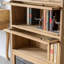 Bibliothèque de rangement en bois massif