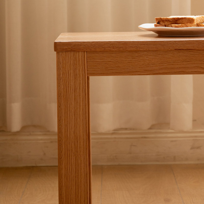 Banc de table en bois de chêne naturel pour salle à manger, H 16,14 po x l 47,24 po x P 11,81 po, Chêne