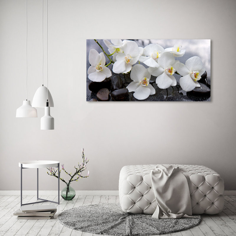 Orchid - No Frame Print on Canvas, 60cm H x 120cm W, No Frame
