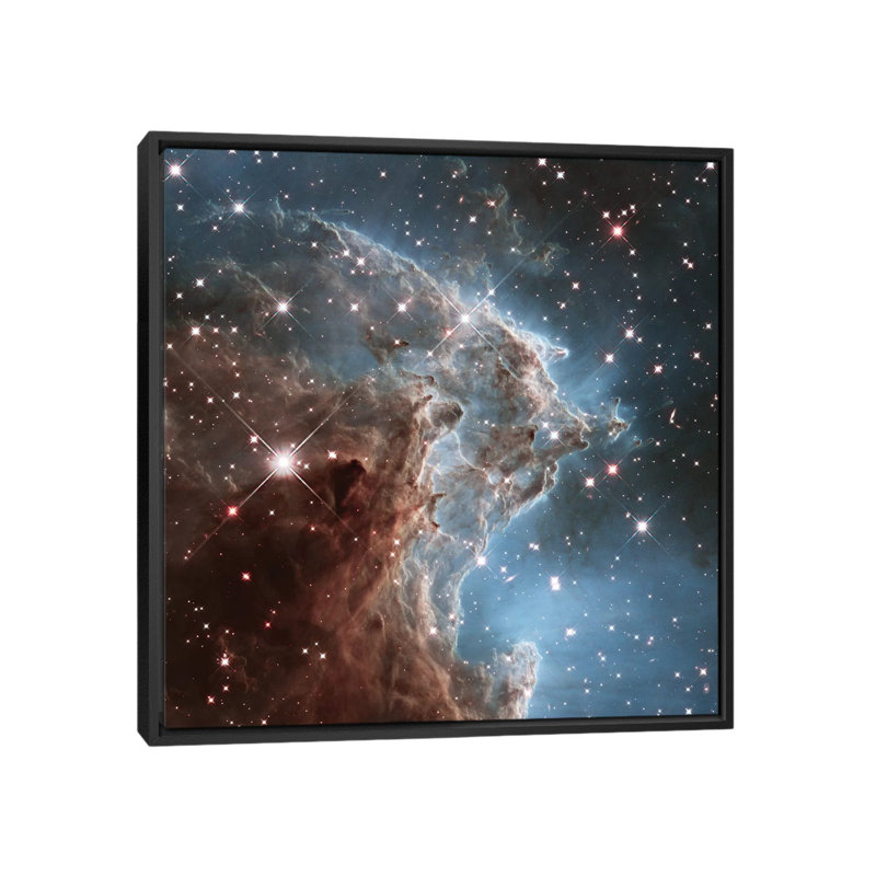 «NGC 2174 (Monkey Head Nebula) (Hubble Space Telescope 24th Anniversary Image)», impression sur toile, Toile encadrée noire