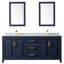 Daria 72" Double Bathroom Vanity Set with Mirror-361335272-361335277-388993196