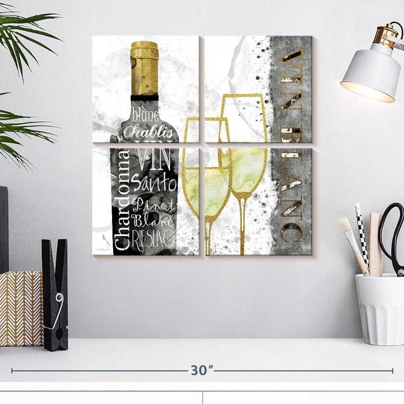 Yarlin Glam White Wine, 18" H x 18" W