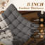 Très grand fauteuil à bascule Papasan avec coussin pour le salon, la chambre à coucher (ensemble de 2)-1680881636