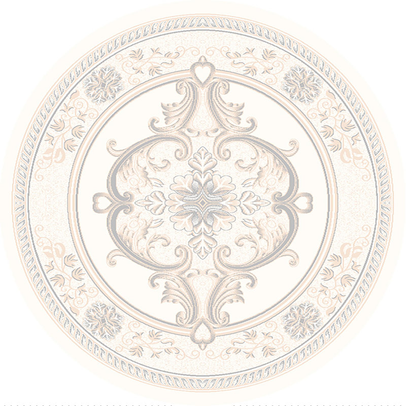 Ramsel Performance Oriental Indoor Rug, Round 5'3"