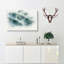 Grey Wolf In A Winter Forest In Abstract - Wrapped Canvas-55308725
